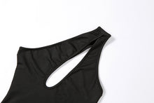 Load image into Gallery viewer, Yimunancy One Shoulder Bodycon Bodysuit Women Cut Out Sexy Bodysuit 2021 Ladies Summer Overalls Body Femme
