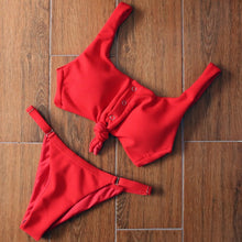 Load image into Gallery viewer, 2021 New Bandage/brazilian/Sexy Bikini Push Up Padded Swimwear women two Piece Swimsuit Bathing Suits tankini swimsuits women
