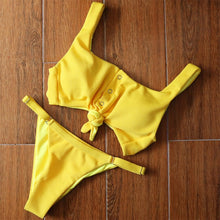 Load image into Gallery viewer, 2021 New Bandage/brazilian/Sexy Bikini Push Up Padded Swimwear women two Piece Swimsuit Bathing Suits tankini swimsuits women
