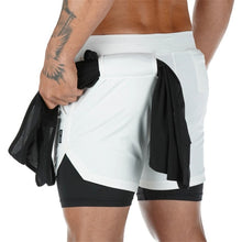 Load image into Gallery viewer, Camo Running Shorts 2 In 1 Double-deck Quick Dry GYM Sport Shorts Fitness Jogging
