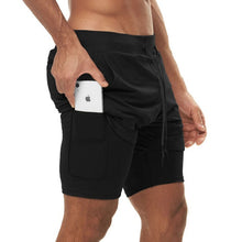 Load image into Gallery viewer, Camo Running Shorts 2 In 1 Double-deck Quick Dry GYM Sport Shorts Fitness Jogging
